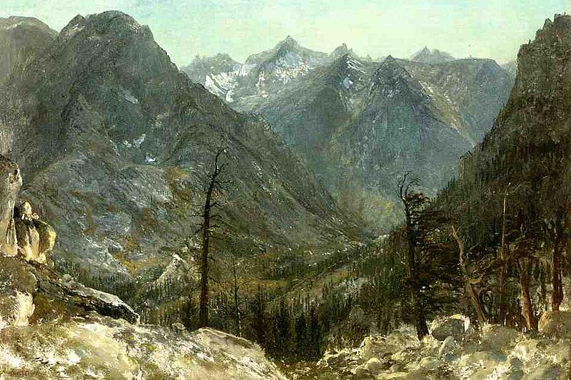 Albert Bierstadt The_Sierra_Nevadas Sweden oil painting art